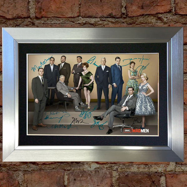 MAD MEN Mounted Signed Photo Reproduction Autograph Print A4 285