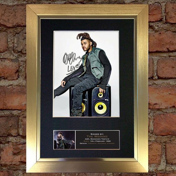 THE WEEKND Autograph Mounted Signed Photo RE-PRINT A4 636