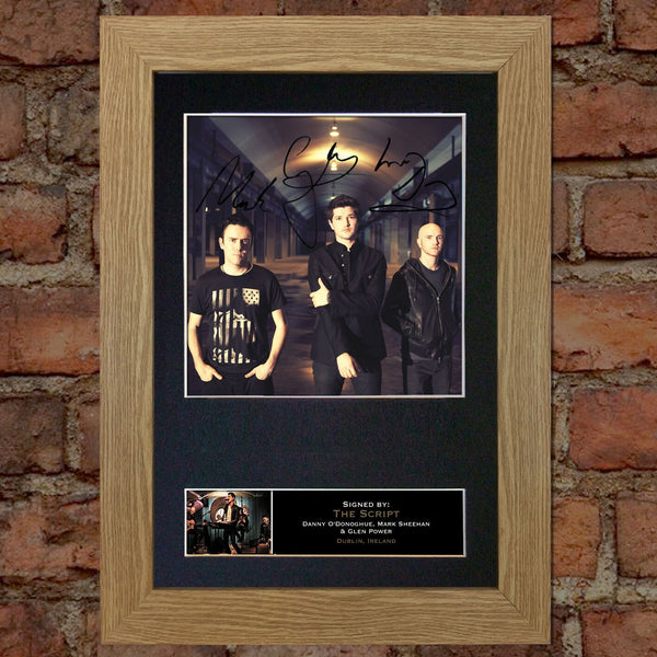 THE SCRIPT Mounted Signed Photo Reproduction Autograph Print A4 113