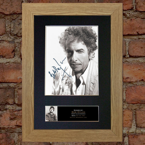 BOB DYLAN No2 Signed Autograph Quality Mounted Photo RE-PRINT A4 468