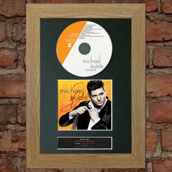 MICHAEL BUBLE Album Signed CD COVER MOUNTED A4 Autograph Repro Print 35