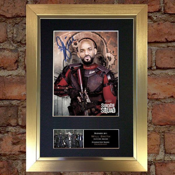 SUICIDE SQUAD Deadshot Will Smith Signed Autograph Mounted Photo Repro Print 620