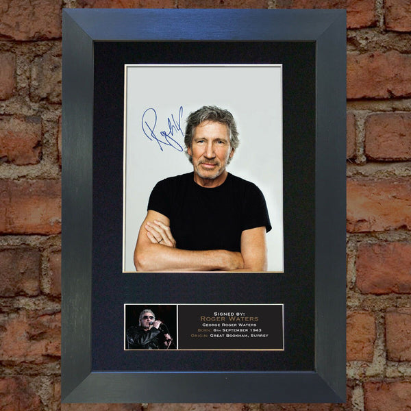 ROGER WATERS Pink Floyd Autograph Mounted Signed Photo Reproduction A4 377