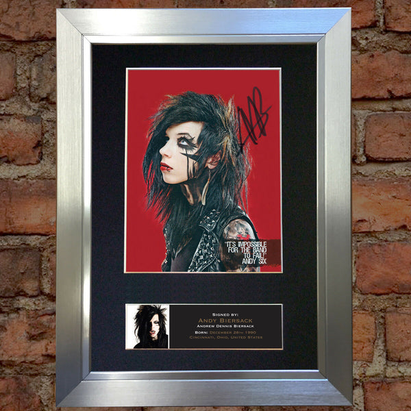 ANDY BIERSACK Signed Autograph Mounted Photo REPRODUCTION PRINT A4 530