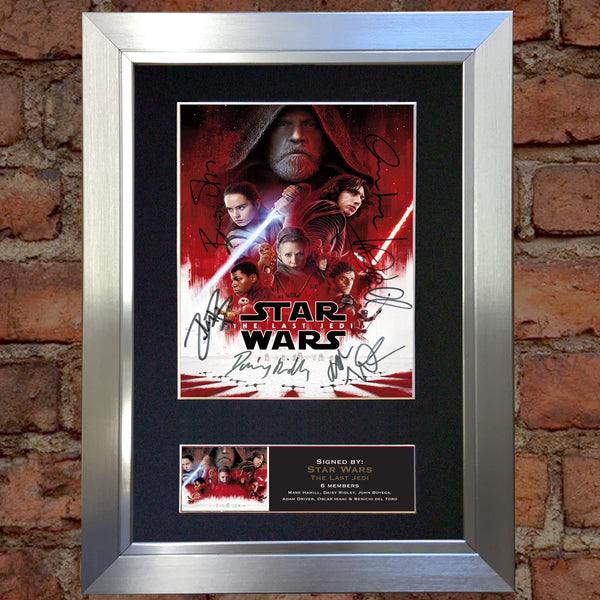 STAR WARS The Last Jedi Quality Autograph Mounted Signed Photo Re Print A4 719