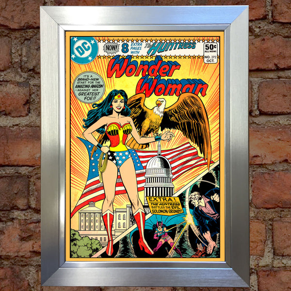 WONDER WOMAN Comic Cover 272nd Edition Cover Repro Vintage Wall Art Print #31