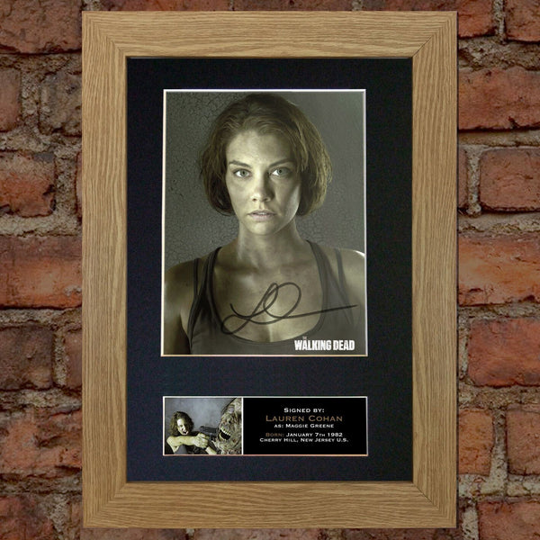 MAGGIE GREENE The Walking Dead Signed Autograph Mounted Photo Repro A4 Print 635