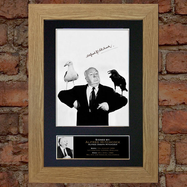 ALFRED HITCHCOCK Mounted Signed Photo Reproduction Autograph Print A4 174