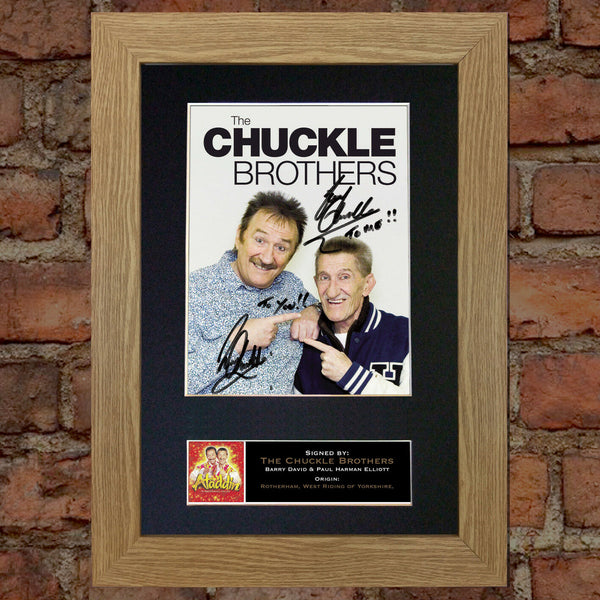 CHUCKLE BROTHERS No2 Signed Mounted Photo Display TV Reproduction Print A4 616