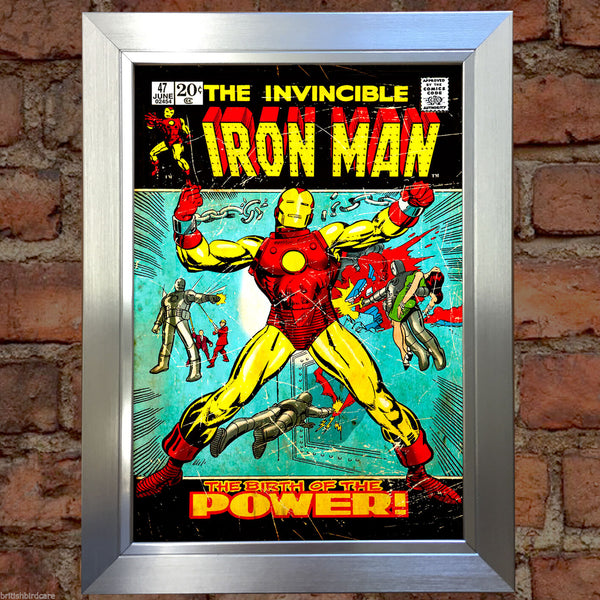 IRON MAN Comic Cover 47th Edition Cover Reproduction Vintage Wall Art Print #7