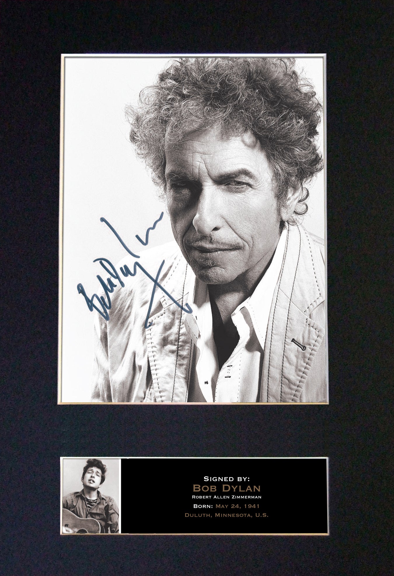 BOB DYLAN No2 Signed Autograph Quality Mounted Photo RE-PRINT A4 468