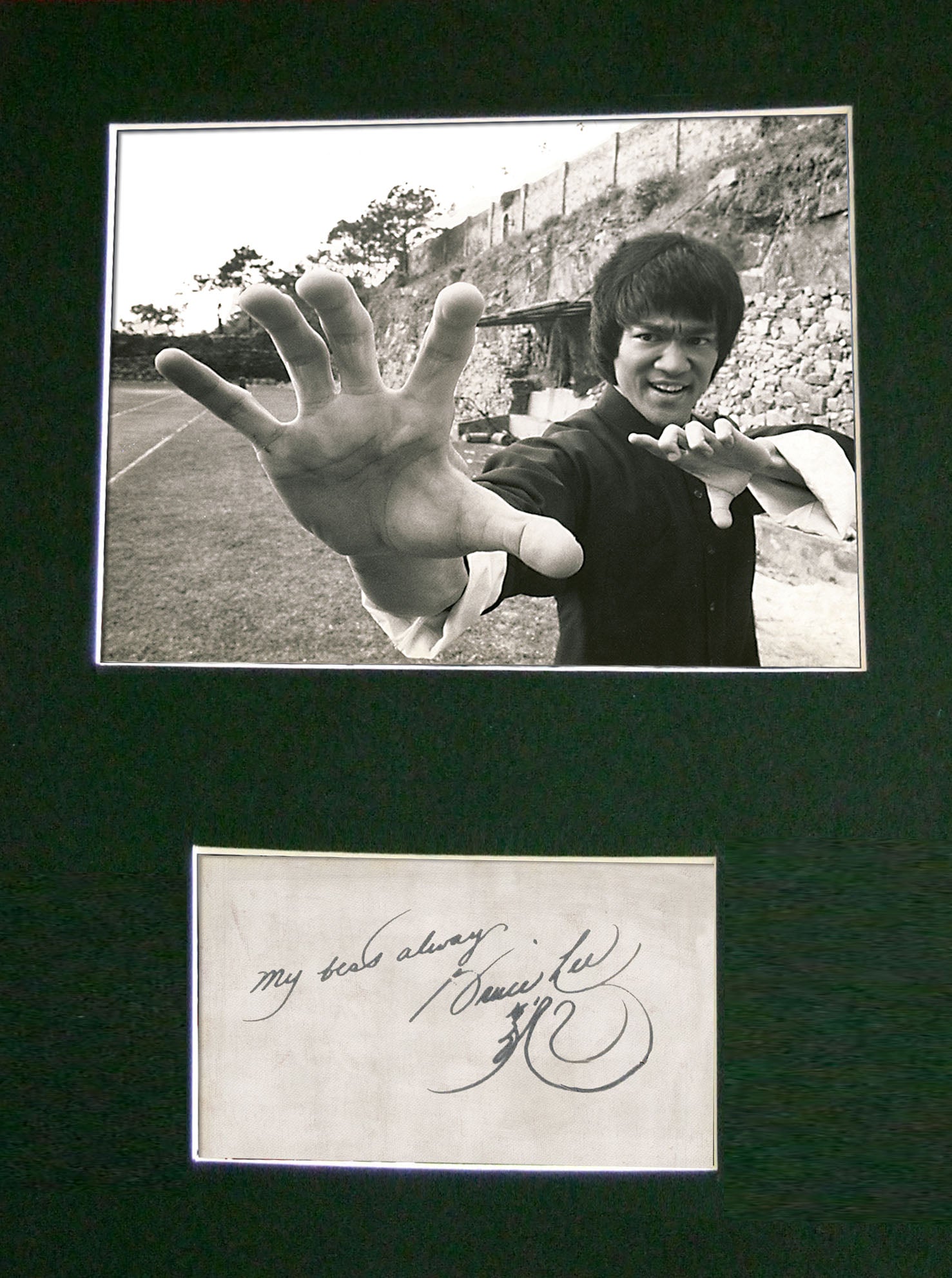 BRUCE LEE Signed Autograph Photo Mounted A4 PRINT 107