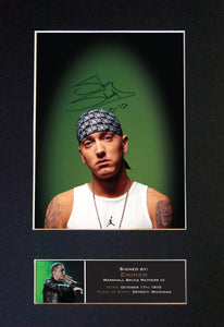 EMINEM Slim Shady Mounted Signed Photo Reproduction Autograph Print A4 69