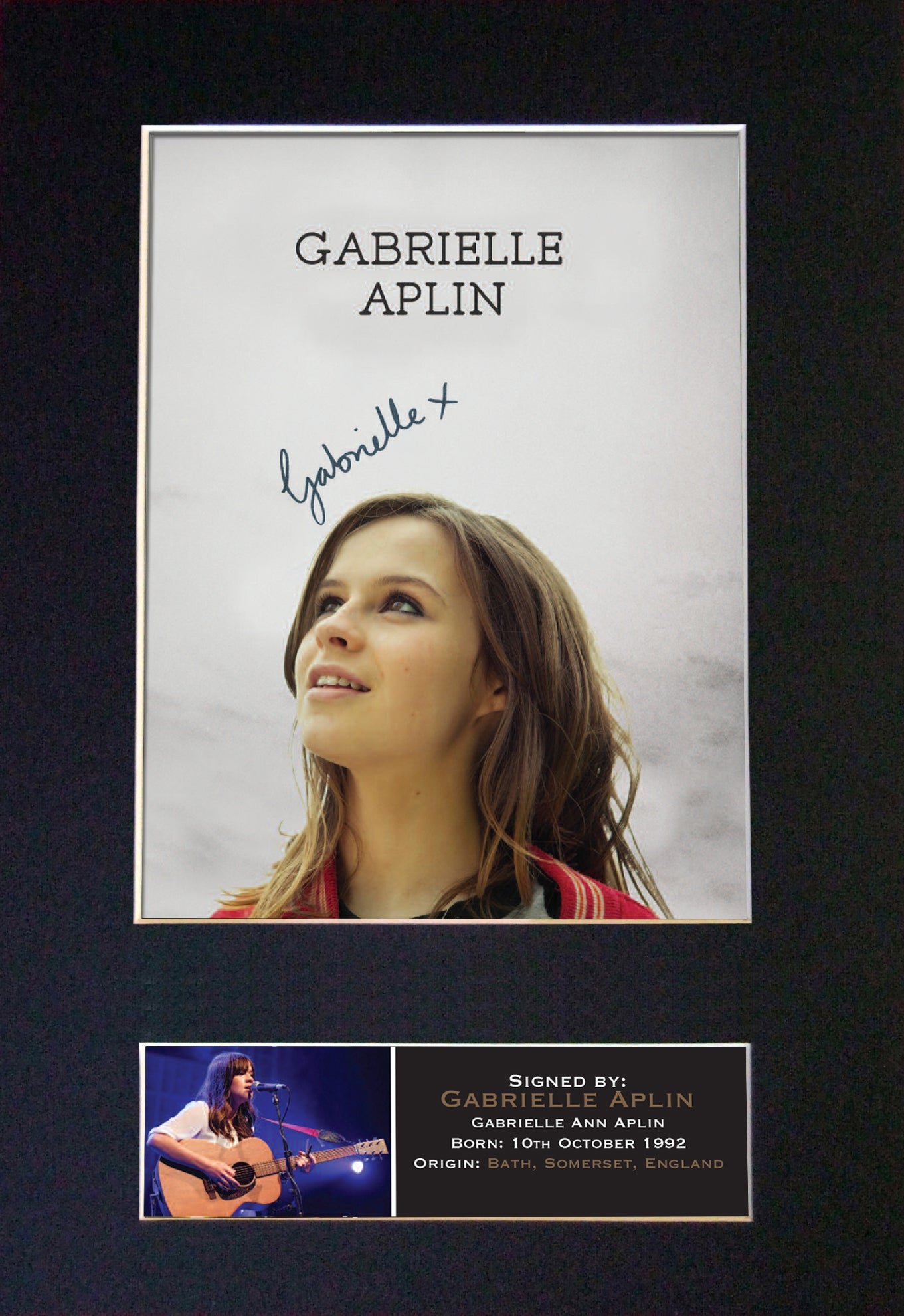 GABRIELLE APLIN Autograph Mounted Photo REPRO QUALITY PRINT A4 384