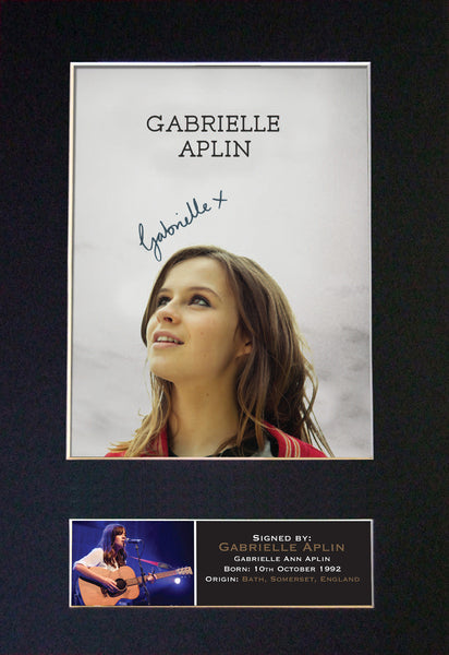 GABRIELLE APLIN Autograph Mounted Photo REPRO QUALITY PRINT A4 384