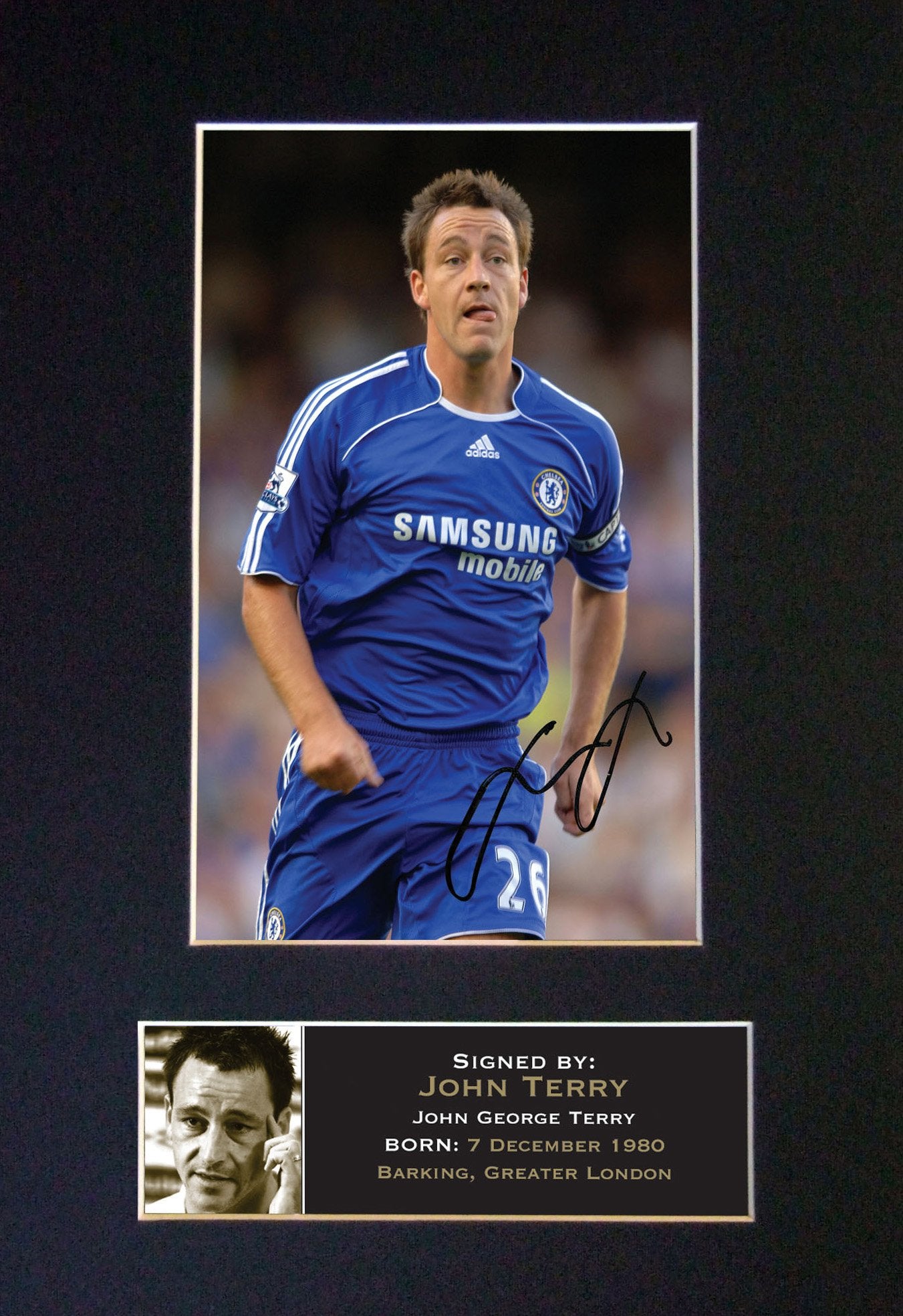 JOHN TERRY (CHELSEA) Autograph Mounted Photo Reproduction QUALITY PRINT A4 39