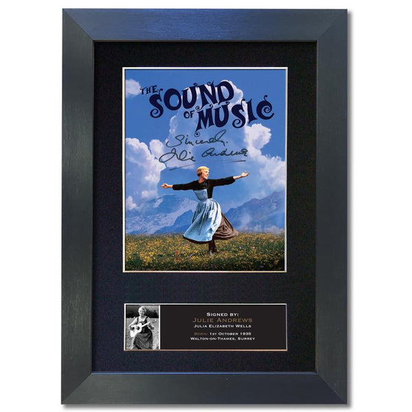 JULIE ANDREWS Sound of Music Signed Autograph Mounted Quality Photo PRINT A4 818