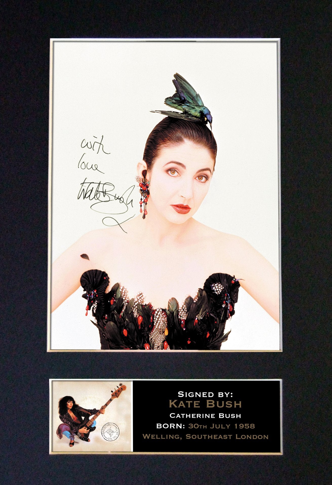 KATE BUSH Signed Autograph Mounted Photo REPRODUCTION PRINT A4 314