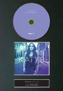 KATY B On a Mission Album Signed CD COVER MOUNTED A4 Reproduction Autograph (2)