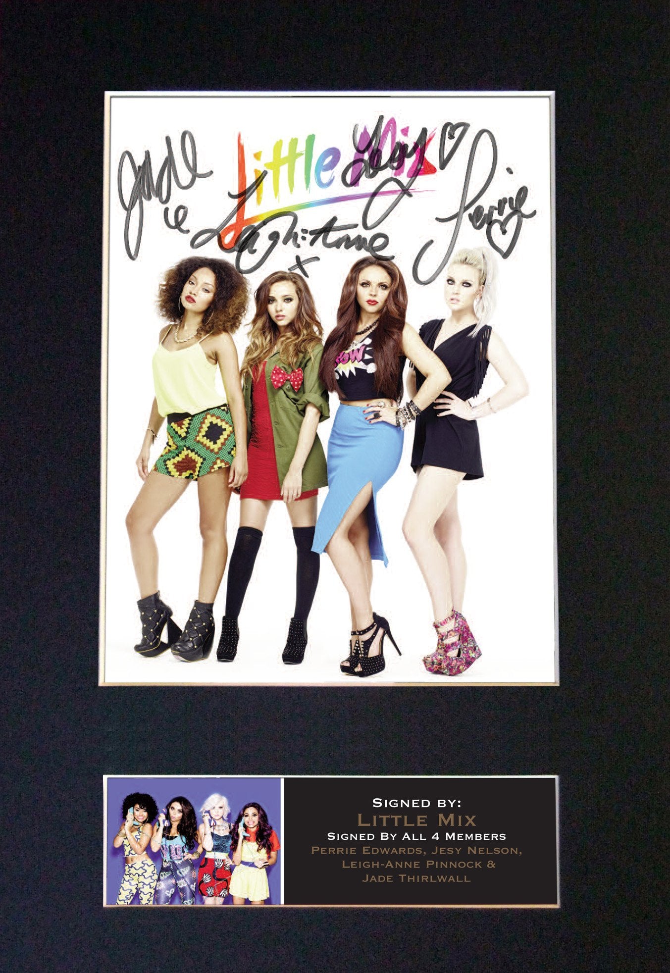 LITTLE MIX No2 Quality Autograph Mounted Signed Photo RE-PRINT Print A4 585