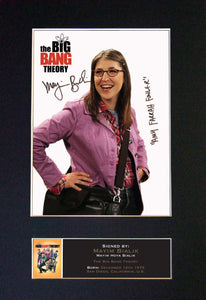 MAYIM BIALIK Big Bang Mounted Signed Photo Reproduction Autograph Print A4 358