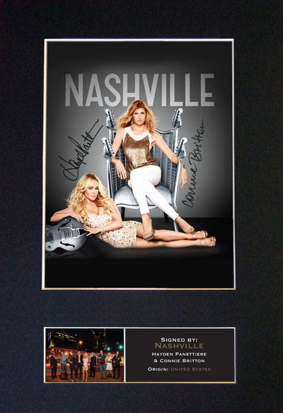 NASHVILLE Mounted Signed Photo Reproduction Autograph Print A4 368