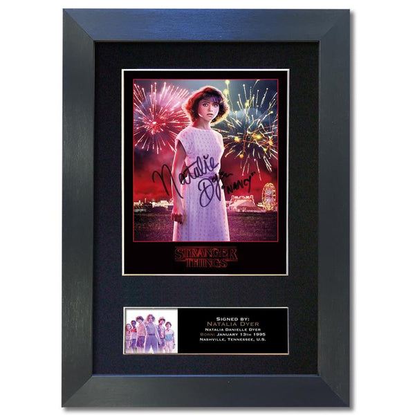 STRANGER THINGS Natalia Dyer Autograph Mounted Signed Photo RePrint #833