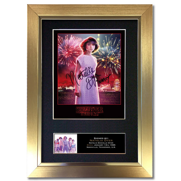 STRANGER THINGS Natalia Dyer Autograph Mounted Signed Photo RePrint #833