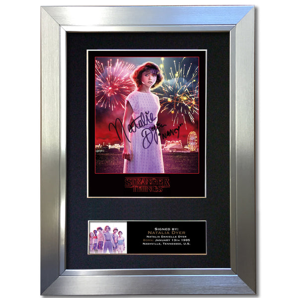 STRANGER THINGS Natalia Dyer Autograph Mounted Signed Photo RePrint #833