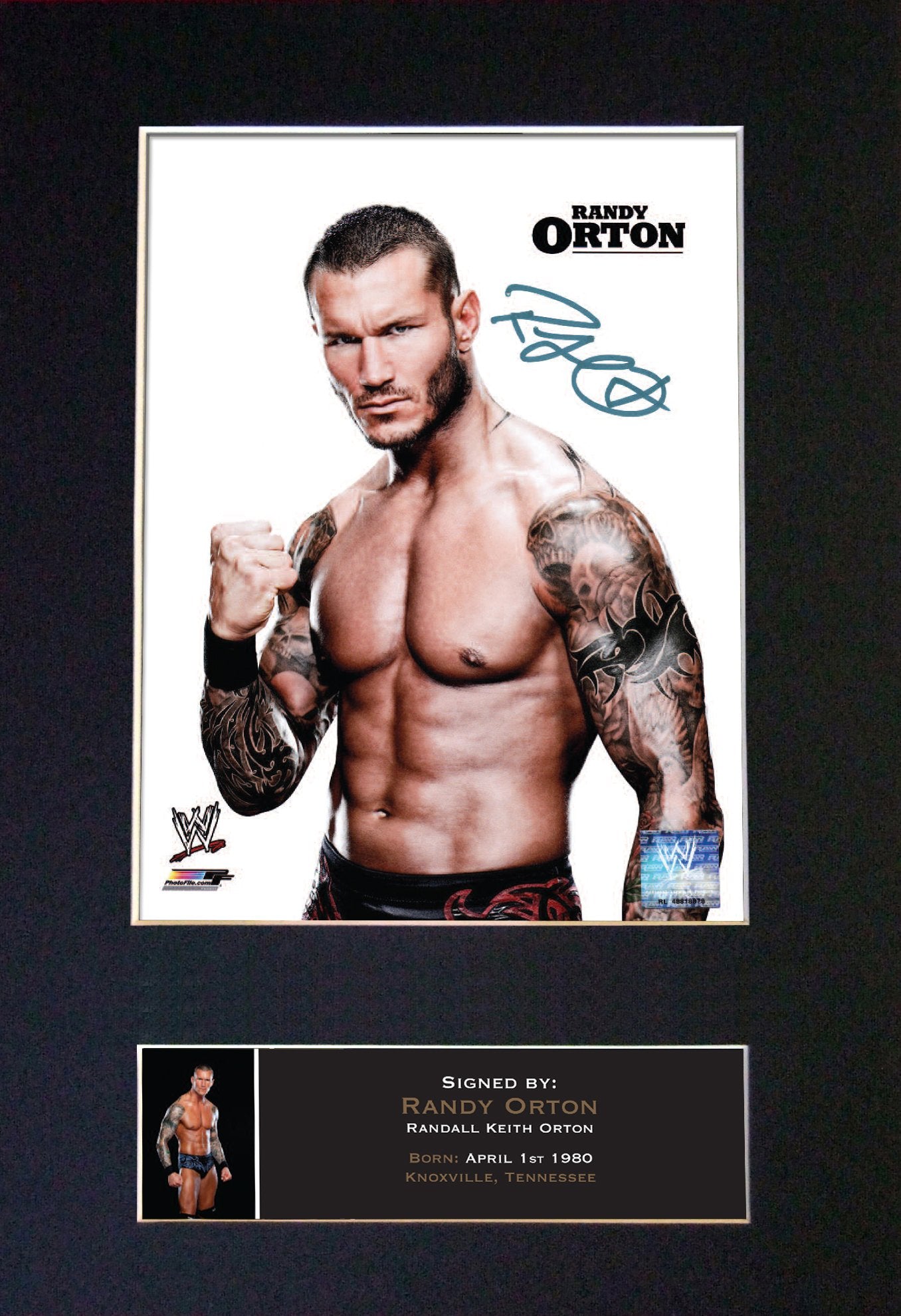 RANDY ORTON WWE Signed Autograph Mounted Photo Repro A4 Print 423