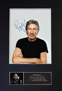 ROGER WATERS Pink Floyd Autograph Mounted Signed Photo Reproduction A4 377