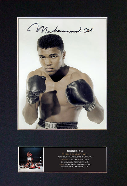 Muhammad Ali #2 Quality Autograph Mounted Signed Photo RePrint Poster 746