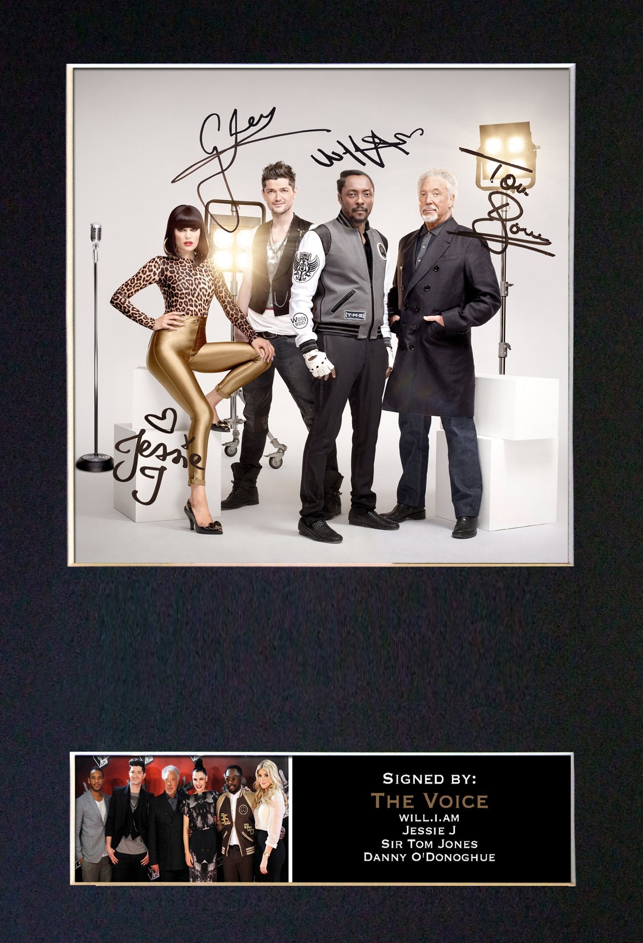 THE VOICE Series 1 Mounted Signed Photo Reproduction Autograph Print A4 11