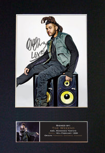 THE WEEKND Autograph Mounted Signed Photo RE-PRINT A4 636