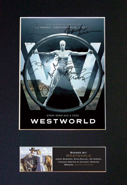 WESTWORLD Signed Autograph Mounted TV Series Photo PRINT A4 613