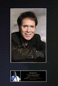 CLIFF RICHARD Mounted Signed Photo Reproduction Autograph Print A4 84