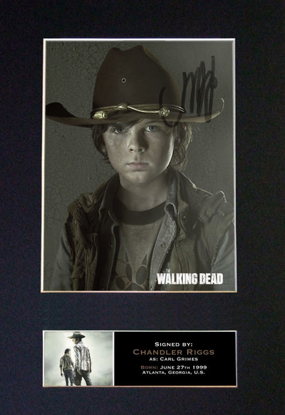 CARL GRIMES The Walking Dead Signed Autograph Mounted Photo Repro A4 Print 634